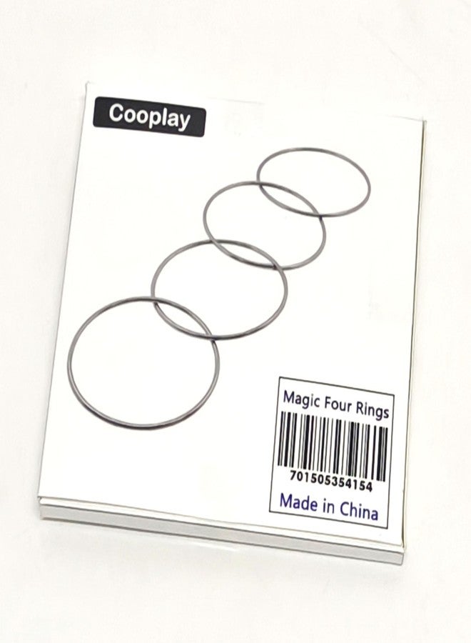 Cooplay Magic Trick 4 Chinese Linking Rings Set for Kids Stage Magic Trick - Image 4